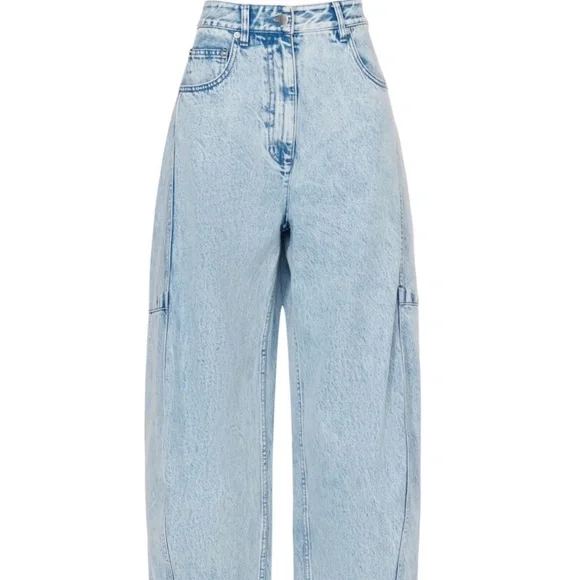 Tibi Light Blue Flare & Wide Leg Jeans - Picture 4 of 13